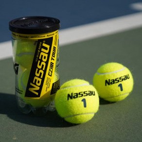 Nassau CZAR TOUR 캔볼 테니스볼 짜르투어 1캔 2개입 낫소, 2개