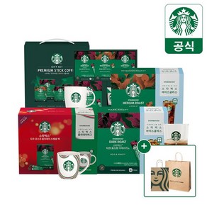 [쇼핑백] 스타벅스 파우더커피 선물세트, 파우더커피 설선물세트(80T+머그), 1개