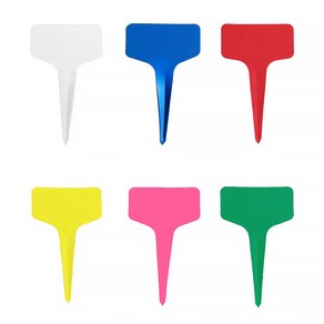 소형 식물 이름표 화분 네임택 100개, 6cmX10cm, 화이트