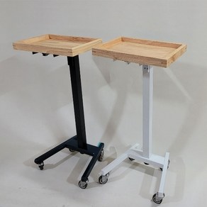 미용실 티테이블 접이식 티트레이 사이드 보조 테이블 NEW 신제품-블랙, 블랙, 1개