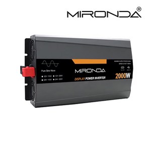 MIRONDA 순수 사인파 차량용 전력 인버터 캠핑카 용 전압 변환기 한국 KC 승인 60Hz 12V / 24V 220V MTS 용량 2000W, 1개, 용량 2000W 전압24V x 1개