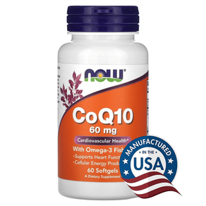 나우푸드 NOW Foods 코큐텐 코엔자임 CoQ10 60mg 오메가3 포함 / 60정, 1개