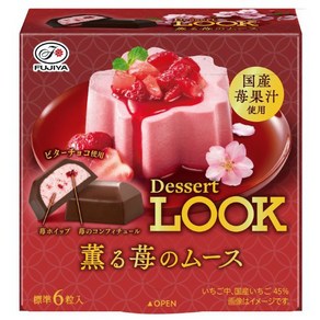 FUJIYA 후지야 디저트 LOOK 스트로베리 무스 41g 일본초콜렛 일본스낵 일본간식