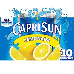 Capi Sun Lemonade Dink 10개입 박스 177.4ml(6oz) 파우치, 10개, 177ml