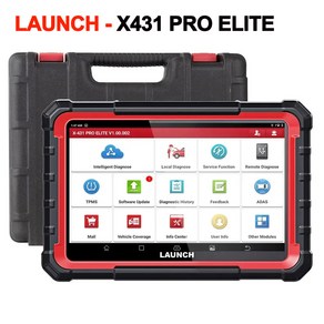 LAUNCH X431 PRO ELITE 자동차 진단 도구 자동차 OBD OBD2 스캐너 모든 시스템 CANFD/DOIP 액티브 테스트 32 리셋 ECU 코딩 8 인치, EU Vesion, 1개