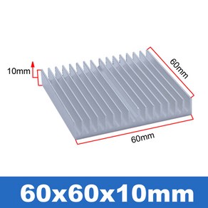 칩셋 IC 전자 알루미늄 냉각기 dissipation-60x60x10 80x80x7 90x90x15mm 열 LED 냉각용 방열판, 60x60x10mm, 60x60x10mm