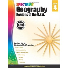 Spectum Geogaphy Gade 4(Papeback):Regions of the U.S.A.