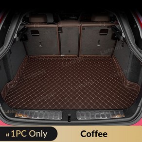 볼보 XC90 용 에너지 7 좌석 2024 자동차 트렁크 매트 카고 라이너 카펫 러그 액세서리, [05] Coffee