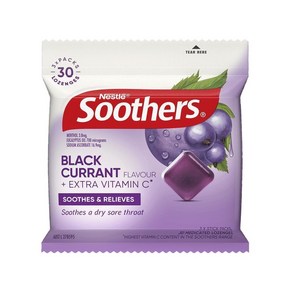 네슬레 수더스 블랜커런트 목캔디 30개입 Soothes Blackcuant, 1개