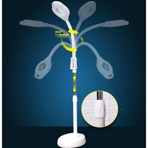 코브라스탠드 시술용램프 속눈썹시술용램프 led확대경램프 반영구램프 속눈썹램프 미용실램프 뷰티샵램프 코브라램프 시술용램프 led확대경스탠드램프, 1개