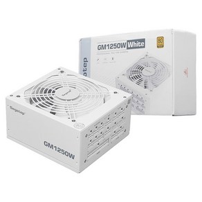 세고텝 GM1250W 풀모듈러 ATX 3.1 PCIE5.1 화이트 GM1250W WT, 1개