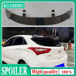 2013 2016 현대 I30 스포일러 ABS 플라스틱 탄소 섬유 룩 해치백 SUV 지붕 리어 윙 바디 키트 액세서리, [01] Unpainted