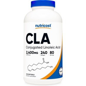 뉴트리코스트 CLA 2 400mg 소프트젤 글루텐 프리, 240정, 1개