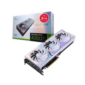 [Coloful] iGame 지포스 RTX 4060 Ti ULTRA OC D6 8GB White 피씨디렉트, iGame 지포스 RTX4060Ti