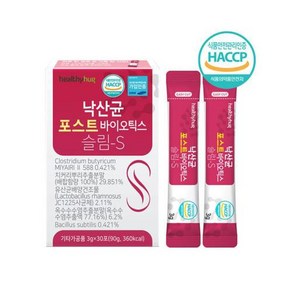 낙산균 포스트 바이오틱스 슬림S 3g 30포 유산균, 90g, 1개