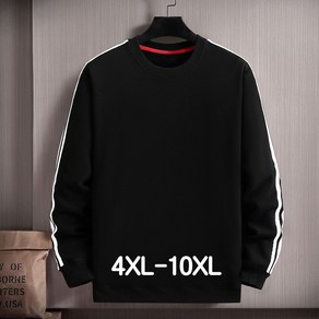 쥬엔리치 남자 빅사이즈 맨투맨 라운드 넥 남성 긴팔티 티셔츠 4XL-10XL