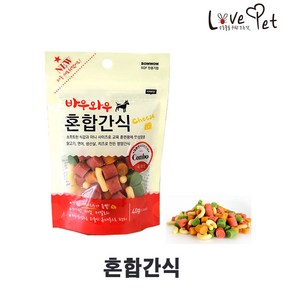 러브펫 고슴도치간식 바우와우 혼합간식 150g 사료, 3개