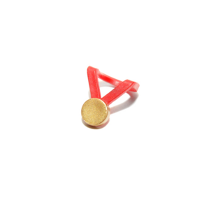 레고 소품 금메달 Red Minifigue Neckband with Gold Medal Patten, 1개