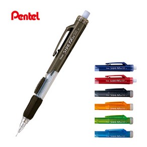 Pentel SIDE FX 펜텔 사이드 FX 샤프 (PD255) 옆샤프, 투명흑색