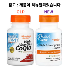 닥터스베스트 하이 앱솔션 CoQ10 100mg 소프트젤, 120정, 1개