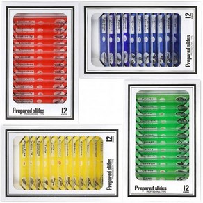 어린이용 표본이 포함된 준비된 플라스틱 현미경 슬라이드 샘플 다양한 동물식물곤충혈액 생물학 선물 세트60PCS, 48PCS, 1개