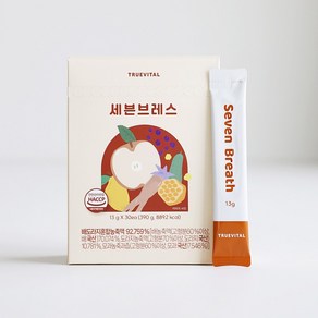 [리뉴얼] 트루바이탈 세븐브레스 짜먹는 배도라지즙 스틱형 2BOX 13g*60포