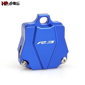 로고 R3 키 케이스 커버 보호 쉘 캡 CNC 알루미늄 바이크 오토바이 액세서리 Yamaha YZFR3 YZF R3 키없이 칩, [02] R3 Blue