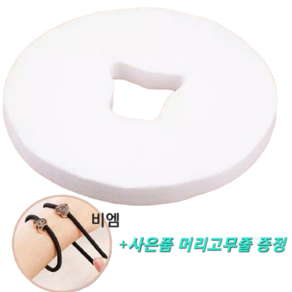 일회용 마사지 얼굴커버 부직포시트지 관리실 smp위생커버 얼굴위생커버 피부샵위생시트 100매입 부직포원형시트 안면시트 100매세트, 1세트