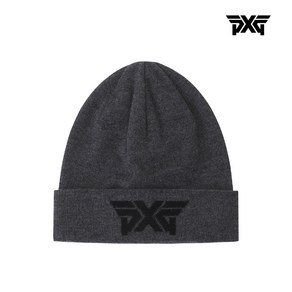 [TINO5] 로고 자가드 커프 비니 그레이 / LOGO JACQUARD CUFF BEANIE GY 겨울비니, 1개, 화이트