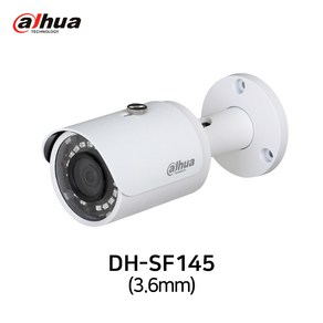 DAHUA DH-SF145 4MP 실외 IP네트워크 적외선 뷸렛 CCTV 카메라 3.6MM 고정 초점 렌즈 IR가시거리 30M IP67 PoE H265+ 실, 1개