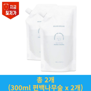 라운드어라운드 편백 클린 스프레이 _ [리필용], 300ml × 편백 나무 숲 × 2개, 2개, 300ml