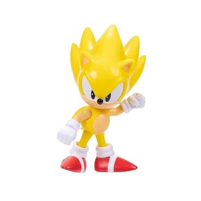 Sonic The Hedgehog 클래식 슈퍼 소닉 6.4cm2.5인치 미니 액션 피규어 177312, Sonic The Hedgehog 액션 피규어 6.4c, 1개