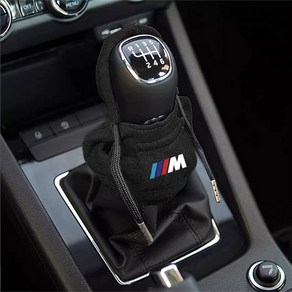 자동차 기어 시프트 노브 커버 핸들 변경 레버 커버 후드티 액세서리 BMW M 퍼포먼스 M3 M5 M6 F01 F20 F13 F30 F34, BMW M-BK, 1개