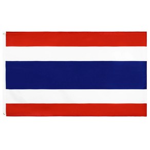 태국국기 Thailand flag 타일랜드 아시아 동남아시아 국기 인테리어 소품 용품, 150x90cm, 1개