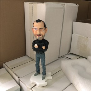 위인 인물 피규어 스티브 잡스 캐릭터 3D 18CM, 1개