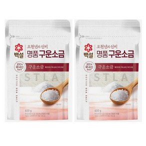 백설 오천년의신비 명품구운소금, 400g, 2개