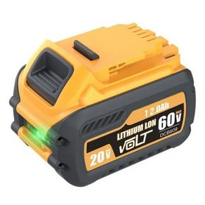 Dewalt 전동 공구용 배터리 DCB200 DCB606 DCB609 DCB205 DCB206 DCB209 DCB182 60V 12000mAh 최대 90Ah, 중국_1개 12Ah 60V, 1개