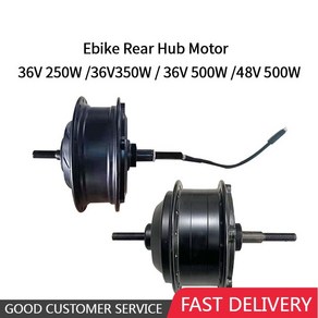 전기자전거 모터 electic 허브 모터 36v 250w 350w 48v 500w 고속 브러시리스 휠 모터 ebike feewheel 카세트 후면 허브 키트, 36v350w 프리휠