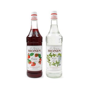 모닌 스트로베리시럽+모히또시럽 1000ml 2개세트