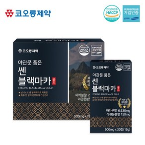 코오롱제약 야관문 품은 쎈 블랙마카골드 - 500mg x 30정 x 4박스 [4개월분], 4정, 1개