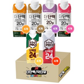 [JR기획세트] 더단백 닥터유 프로 단백질 드링크 6종 250ml 24개, 1세트