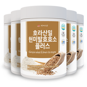 백세식품 호라산밀 현미발효 효소 100일분, 5개, 500g