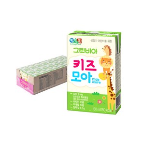 24팩 그린비아 정식품 그린비아 키즈모아 150ml / 어린이음료 신제품, 24개