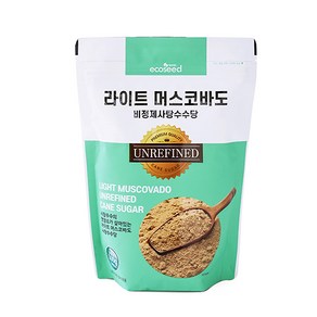 에코씨드 라이트머스코바도 비정제사탕수수당, 500g, 1개