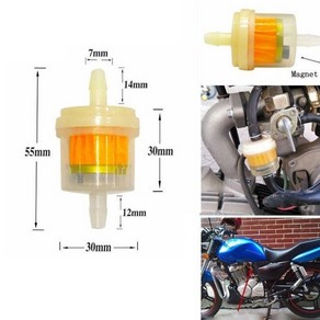 오토바이 연료필터 다용도 잔디깍이 발전기 등, 연료필터 단품, 1개