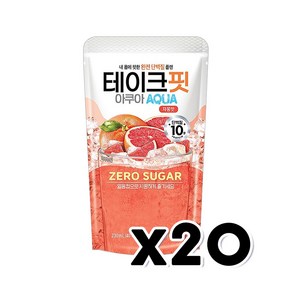 테이크핏 아쿠아 자몽맛 단백질 파우치음료 230ml x 20개