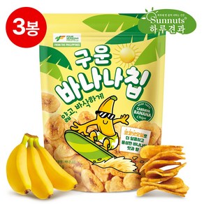 구운바나나칩450g바나나칩 칩 영양간식, 450g, 3개