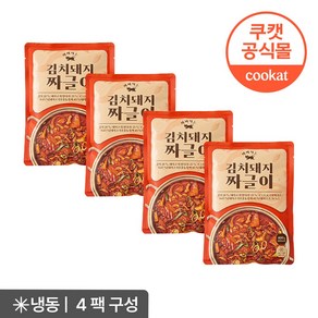 원팩쿠캣 비벼먹는 김치돼지짜글이 400g X 4팩, 4개