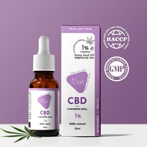 펫햄프 반려동물 CBD 햄프씨드오일 영양제, 종합영양제, 30ml, 1개