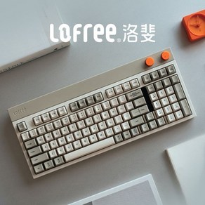 Lofee 로프리 레트로 기계식 키보드 블록 98키 무선 블루투스, 블록 빈티지, A.키보드-레트로그레이98배열, 빈티지 그레이 98 배열